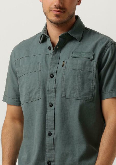 PME LEGEND Chemise décontracté SHORT SLEEVE SHIRT CTN SLUB en vert - large