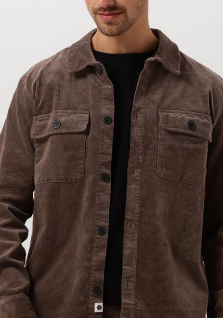 Bruine ANERKJENDT Overhemden AKOSCAR CORD OVERSHIRT - large