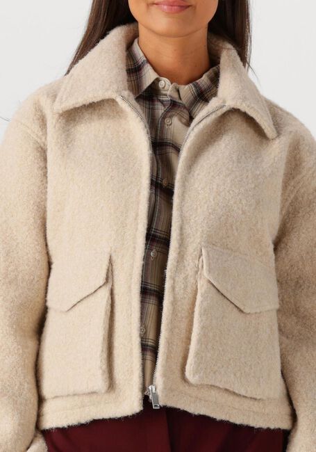 Beige CIRCLE OF TRUST Teddy jas REESE JACKET - large