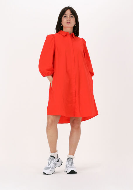 Rode MSCH COPENHAGEN Mini jurk PETRONIA 3/4 SHIRT DRESS - large
