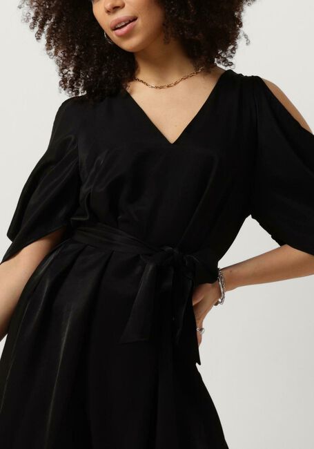 Zwarte LIU JO Mini jurk CREPE LEGGERO TP DRESS - large