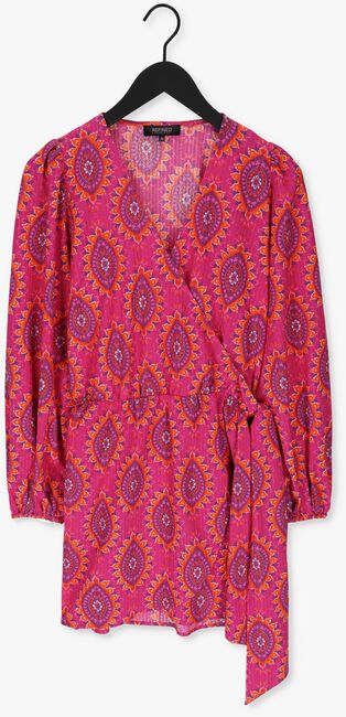 Roze REFINED DEPARTMENT Mini jurk POLYESTER WRAP DRESS LOTTE - large