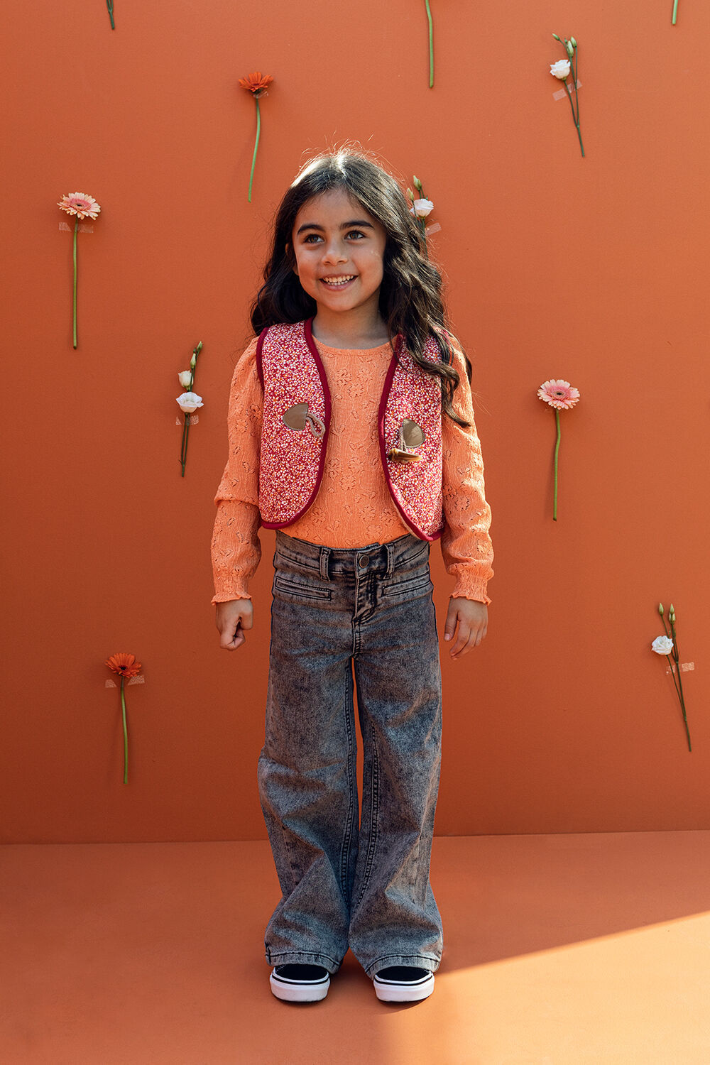 Rode LOOXS Gilet LITTLE FLORAL GILET - large