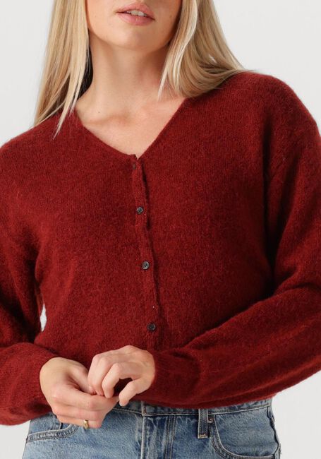 Bordeaux MSCH COPENHAGEN Vest MSCHMILANIA HOPE CARDIGAN - large