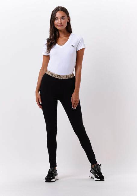 Zwarte CALVIN KLEIN Legging LOGO ELASTIC MILANO LEGGINGS - large