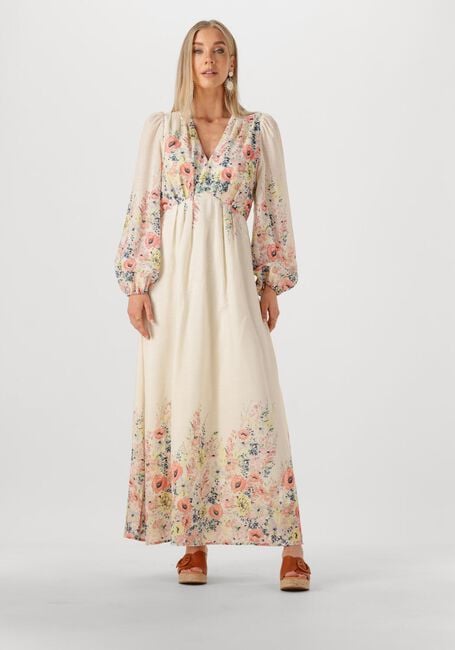 NEO NOIR Robe maxi SILFI FLOWER PRINT DRESS Crème - large