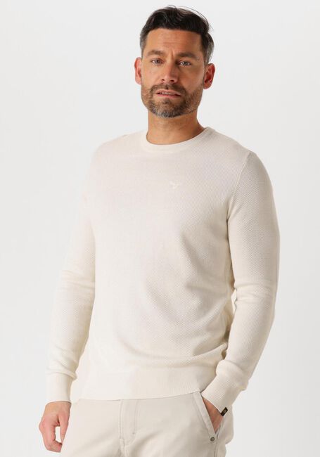 Beige PME LEGEND Trui R-NECK COTTON MODAL - large