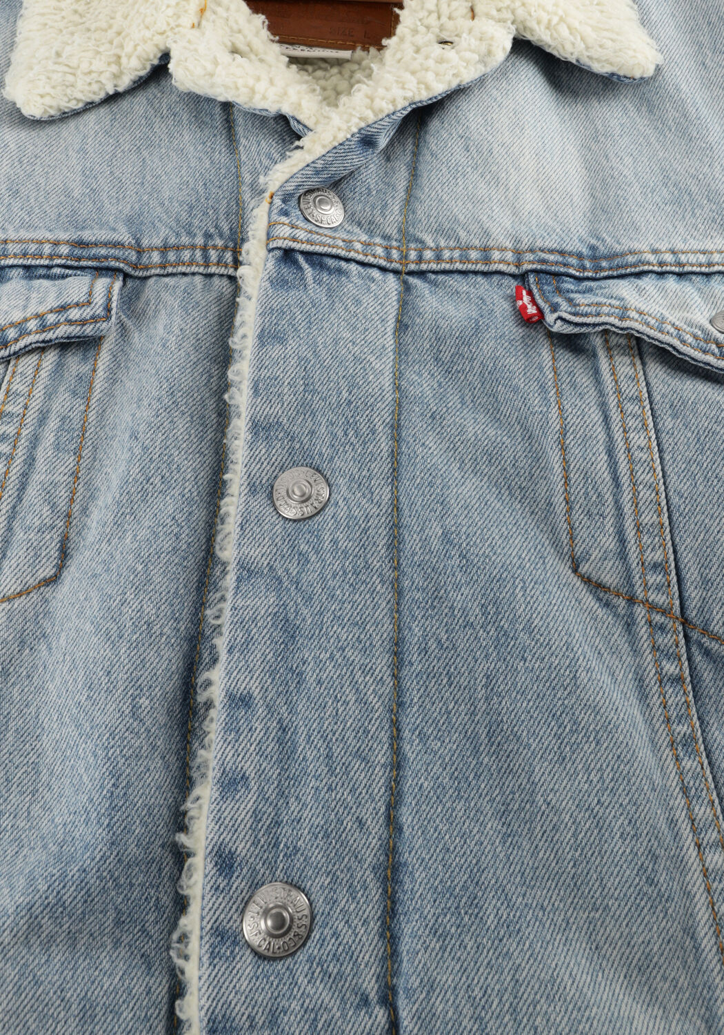 LEVI'S Veste en jean TYPE 3 SHERPA TRUCKER Bleu clair - large