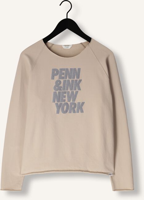 Beige PENN & INK Trui 513 SWEATER PRINT Beige PENN & INK Trui 513 SWEATER PRINT - large