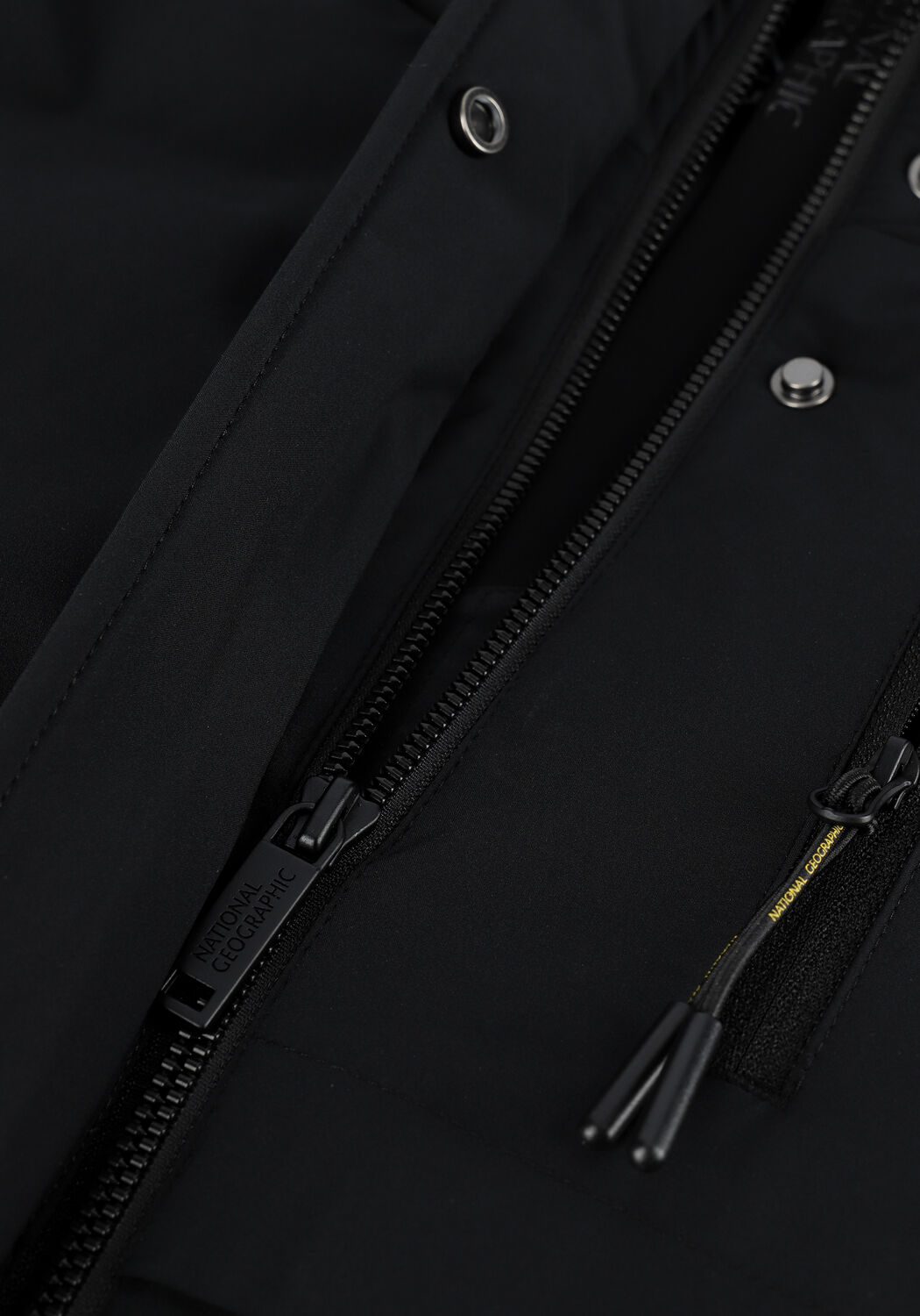 Zwarte NATIONAL GEOGRAPHIC Gewatteerde jas PREMIUM FLOW - large