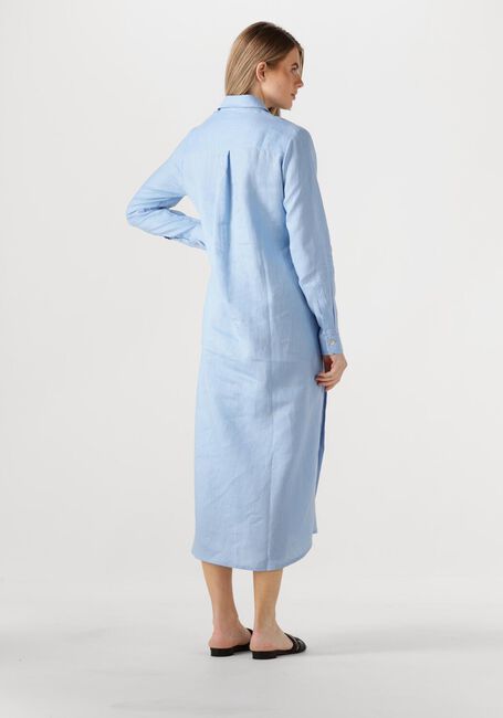 Lichtblauwe RESORT FINEST Maxi jurk SHIRT DRESS - large