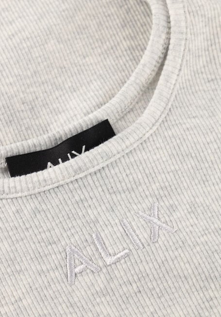 Lichtgrijze ALIX THE LABEL Top LADIES KNITTED RIB TANKTOP - large