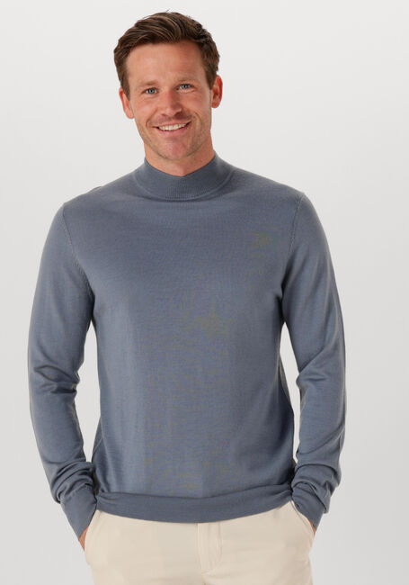 PROFUOMO Col roulé PULLOVER MOCK NECK MERINO Bleu clair - large