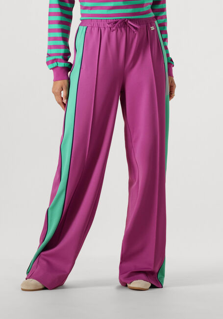 Paarse POM AMSTERDAM Broeken/jumpsuits TRACKPANTS COLOURBLOCK WILD PURPLE - large