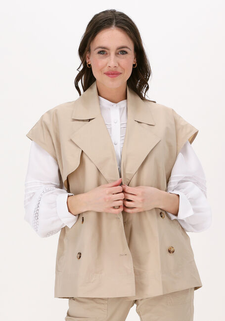LEVETE ROOM Gilet MARILYN 9 WAISTCOAT Sable - large