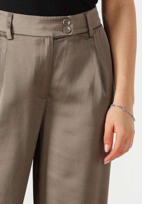 WITHBLACK Pantalon WBLMILAN SATEEN WIDE PANT en taupe - large