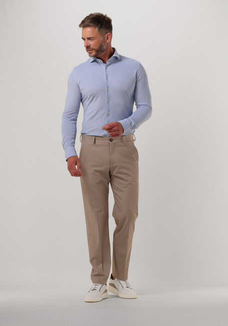 PROFUOMO Chemise classique KNITTED SHIRT Bleu clair - large