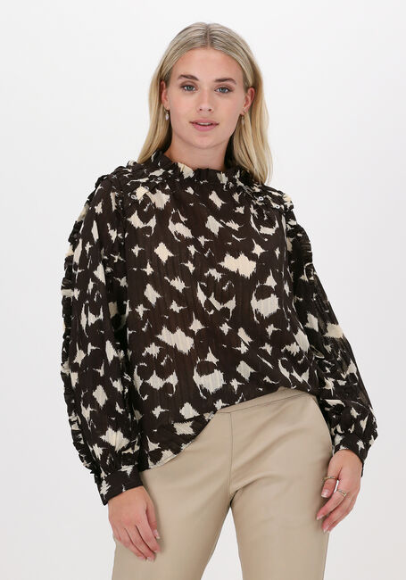 CO'COUTURE ALYSSA FRILL BLOUSE Blouses en marron - large