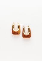 NOTRE-V Boucles d'oreilles OORBELLEN MET REESIN en marron - medium