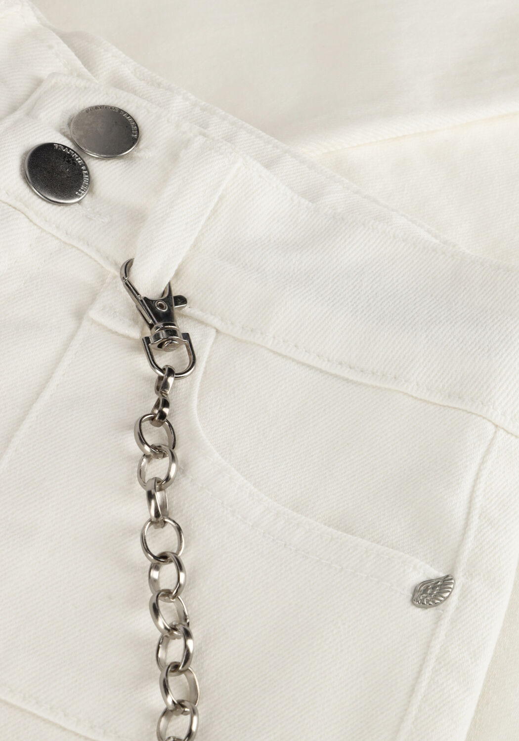 Witte FRANKIE & LIBERTY Slim fit jeans FRANKIE LOVE BOOTCUT - large