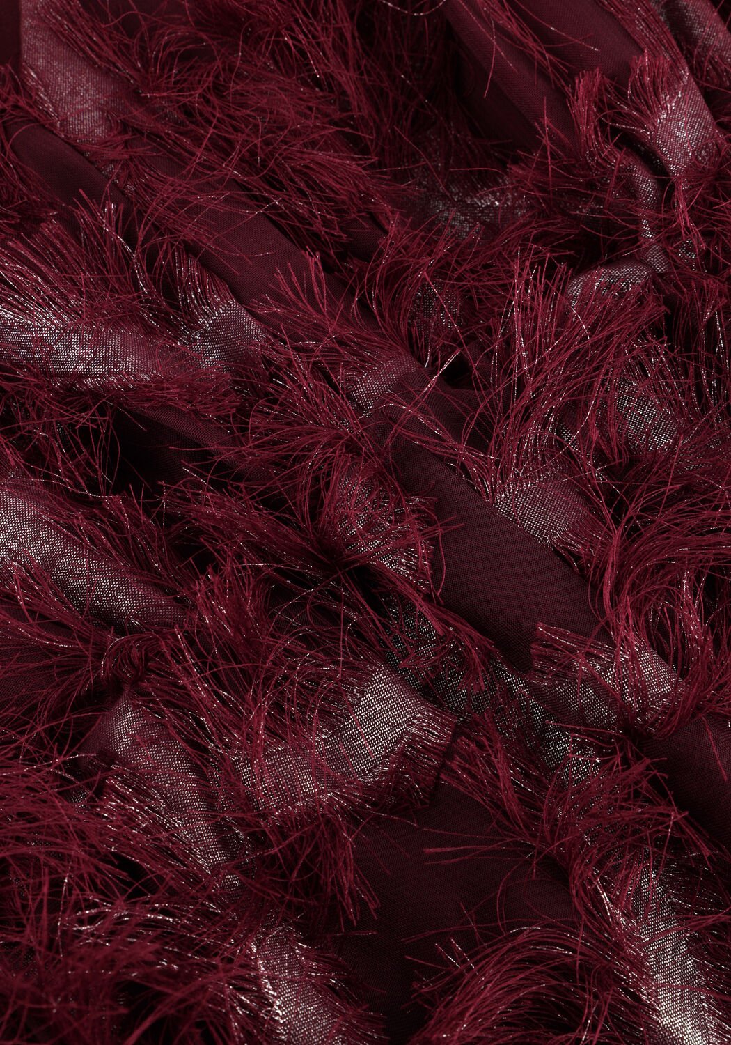 Bordeaux Y.A.S. Mini jurk YASPAZILLA 7/8 DRESS - large