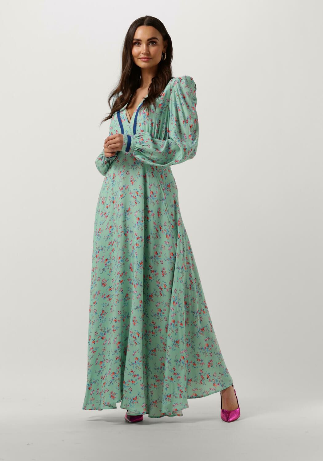 Lichtblauwe maxi jurk clearance