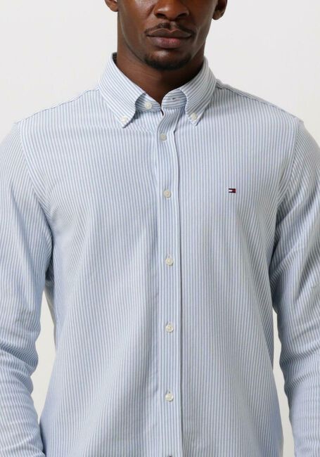TOMMY HILFIGER Chemise classique 1985 KNIT STRIPE SF SHIRT Bleu clair - large
