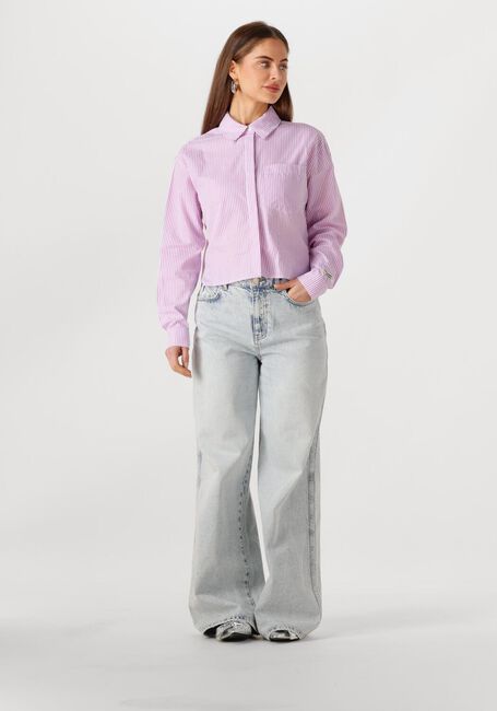 Roze COLOURFUL REBEL  ALIYA STRIPE BOXY BLOUSE - large