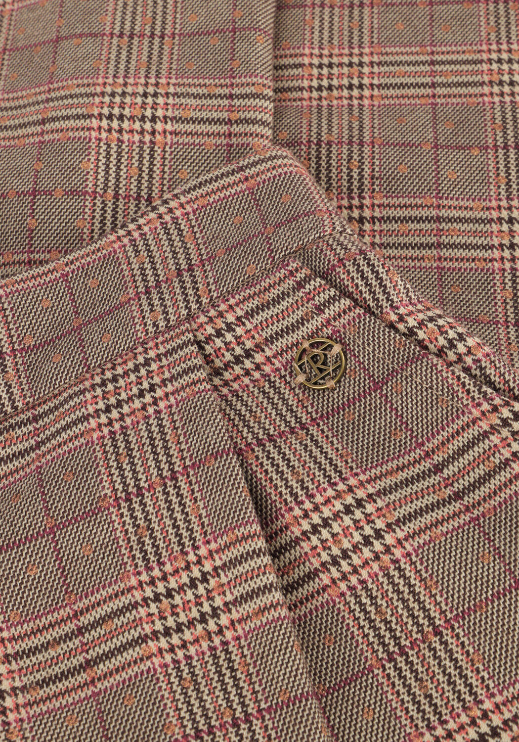 RETOUR Pantalon &eacute;vas&eacute; KEE en marron - large