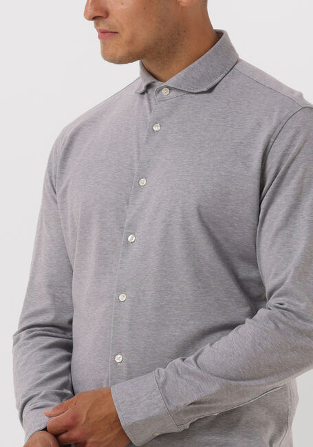 SELECTED HOMME Chemise décontracté SLHSLIMBOND-PIQUE KNIT-SHIRT LS B en beige - large