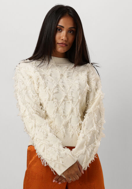 SECOND FEMALE Pull CARLI KNIT O-NECK Blanc - large