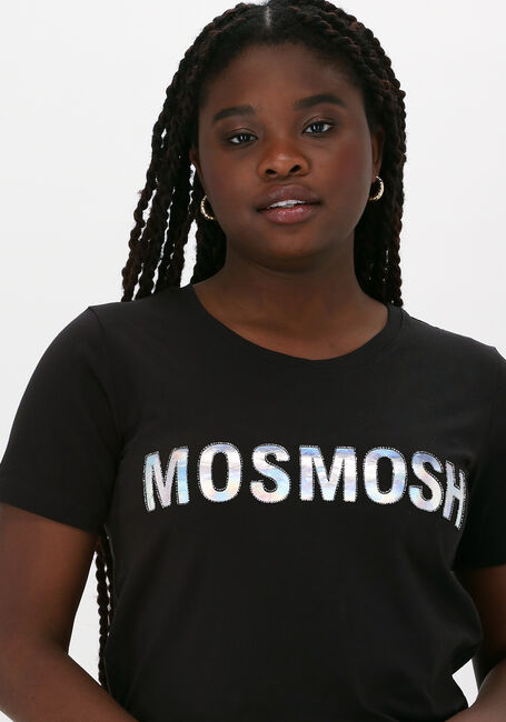 MOS MOSH T-shirt HOLLO O-SS TEE en noir - large