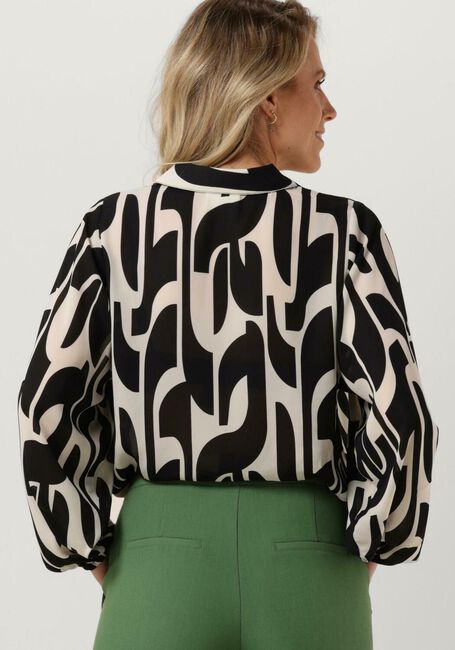 Zwarte ANOTHER LABEL  MACY GRAPHIC SHIRT L/S - large
