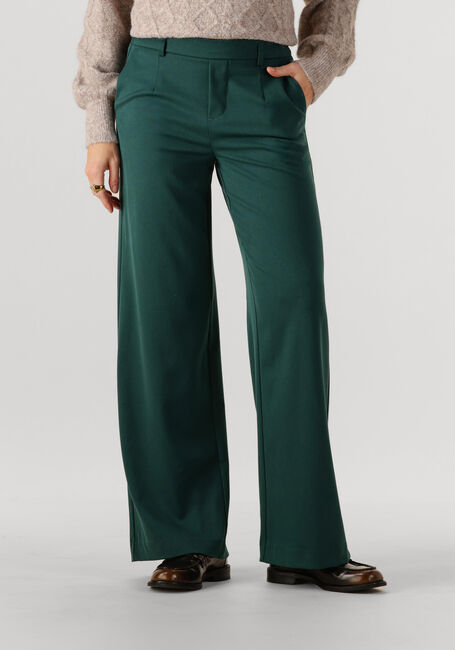 OBJECT Pantalon large OBJLISA WIDE PANT Vert foncé - large