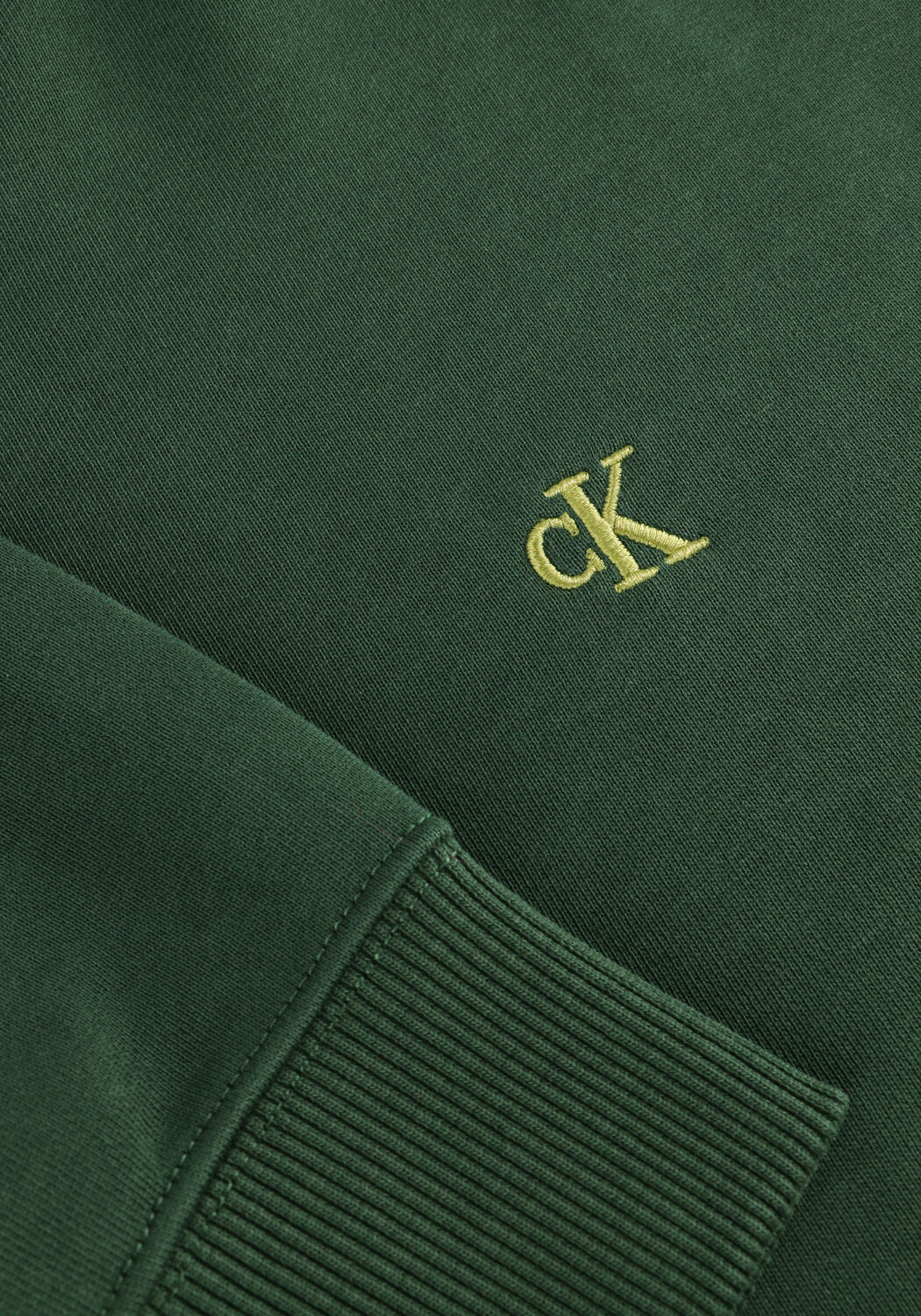 CALVIN KLEIN Chandail LS EU 350TERRY MONOGRAM CN SWEAT Vert fonc&eacute; - large