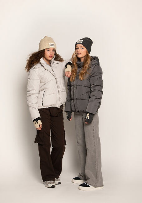 FRANKIE & LIBERTY Veste matelass&eacute; PIPPA PUFFER COAT en gris - large