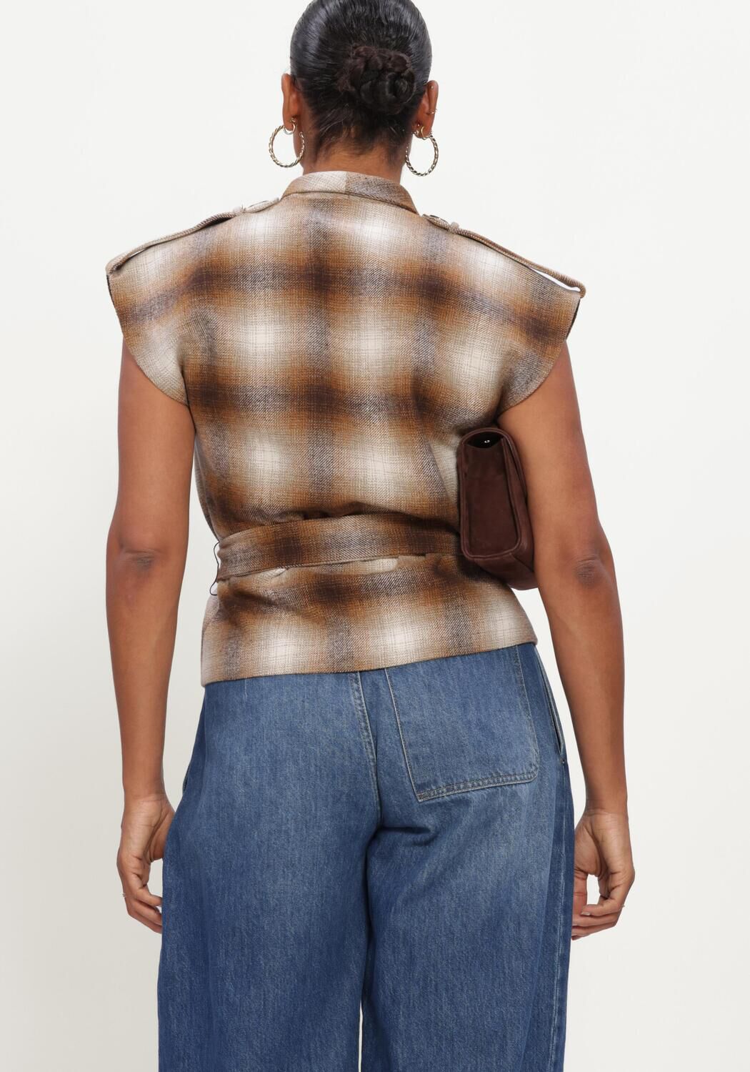 Bruine EST'SEVEN Top SIRAL TOP - large