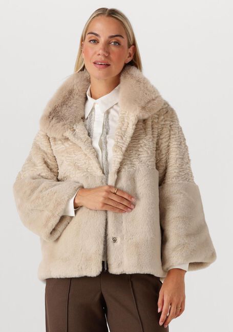 FREEBIRD Manteau en fausse fourrure OLISA en beige - large