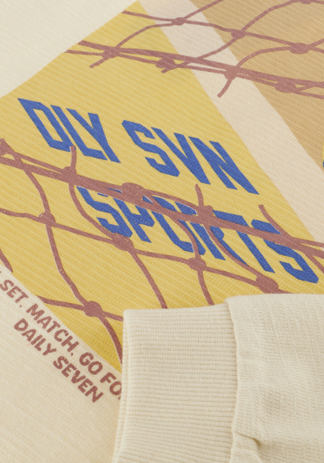 DAILY7 T-shirt LONGSLEEVE ARTWORK &Eacute;cru - large