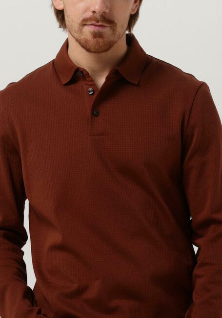 BOSS BLACK Polo PLEINS 31 en marron - large