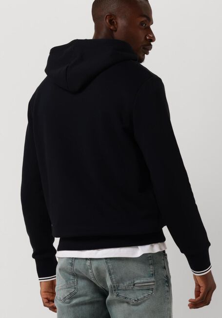 FRED PERRY TIPPED HOODED SWEATSHIRT Pulls & Gilets Bleu foncé - large