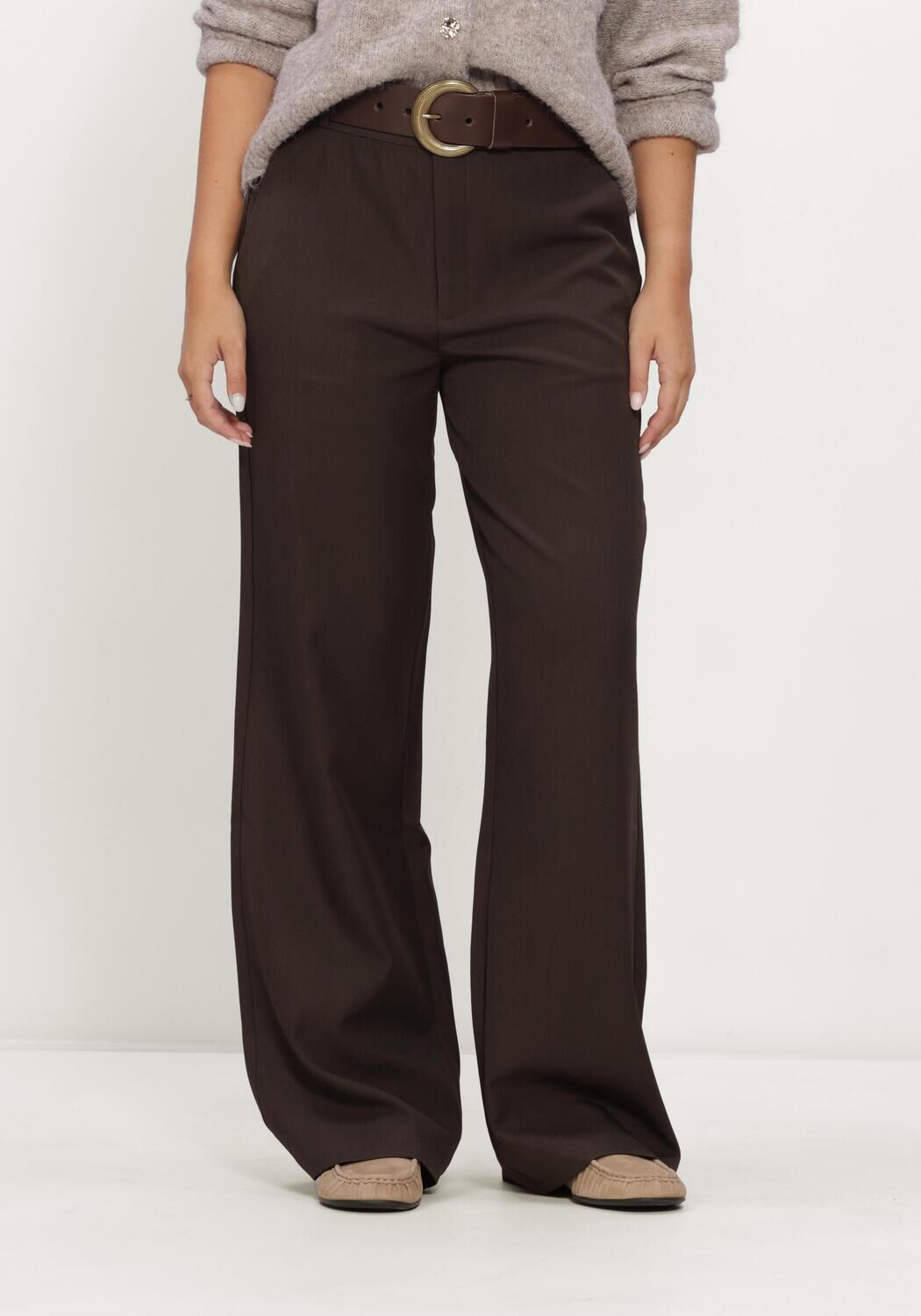 NOTRE-V Pantalon large NV-IRENE en marron - large