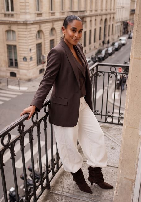 COPENHAGEN MUSE Gilet CMTAILOR-SHORT-WAISTCOAT en marron - large