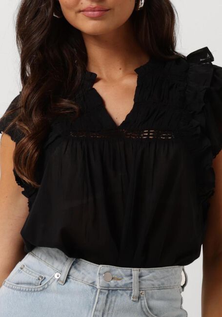 Zwarte NEO NOIR  JAYLA S VOILE TOP - large