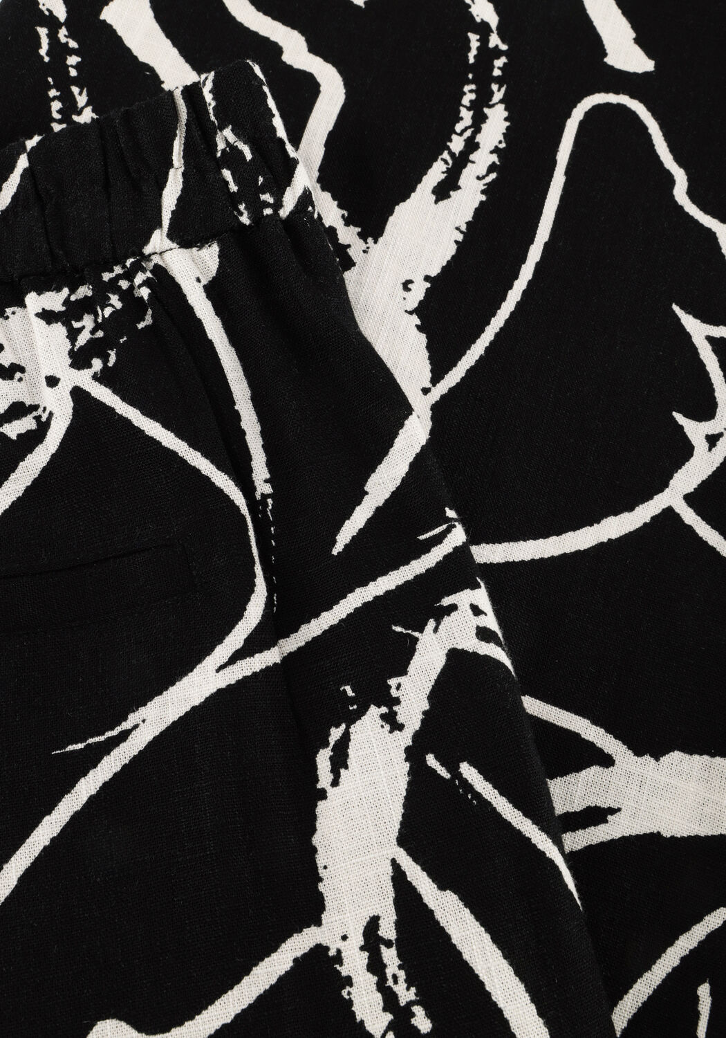 OBJECT Pantalon large OBJSANNE ALINE WIDE PANT en noir - large