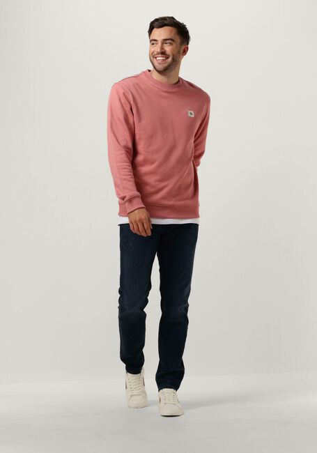 SCOTCH & SODA Pull ESSENTIAL LOGO BADGE SWEATSHIRT en rose - large