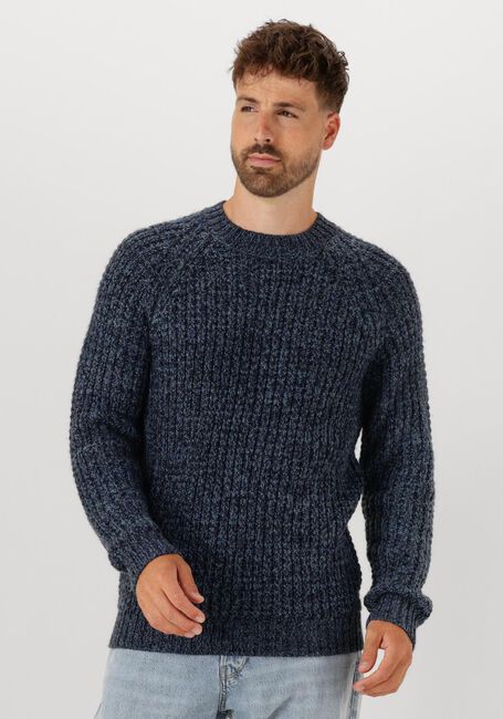 ANERKJENDT Pull AKSUNE STRUCTURE KNIT Bleu foncé - large