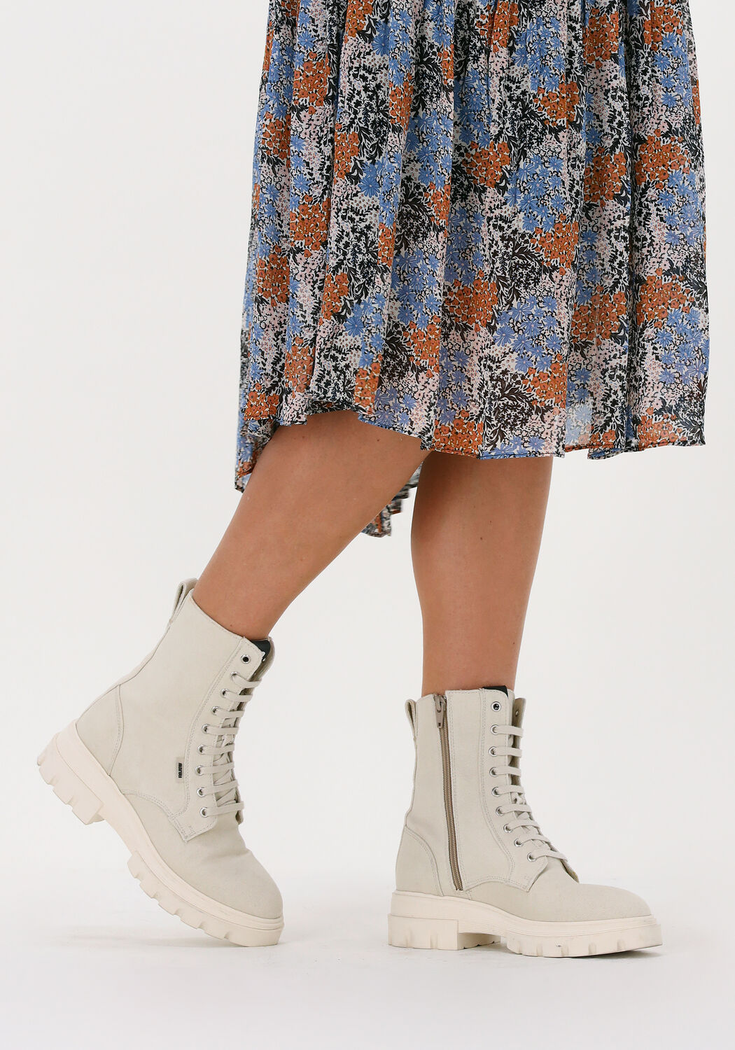 MARUTI Bottines &agrave; lacets FLORE en beige - large