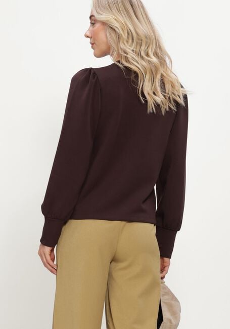 OBJECT Pull OBJANDREA RE L/S O-NECK en marron - large