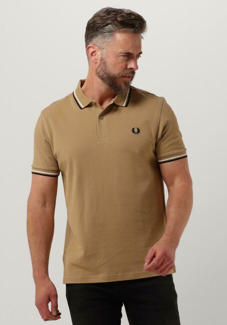 FRED PERRY Polo TWIN TIPPED FRED PERRY SHIRT Kaki - large